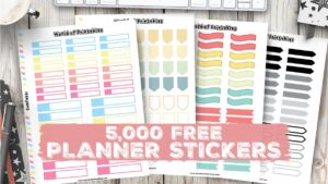 Free Planner Stickers - 5000 Functional Planner Stickers - World of ...