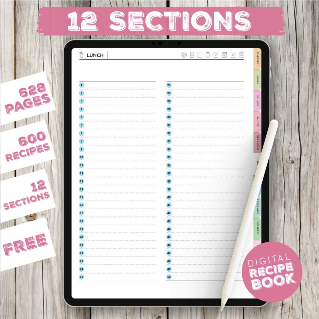 Recipe Organizer Template