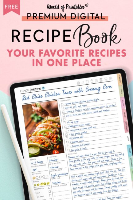 Recipe Book Template – Digital PLR Hub