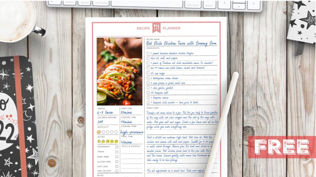 blank recipe book template – Iddem