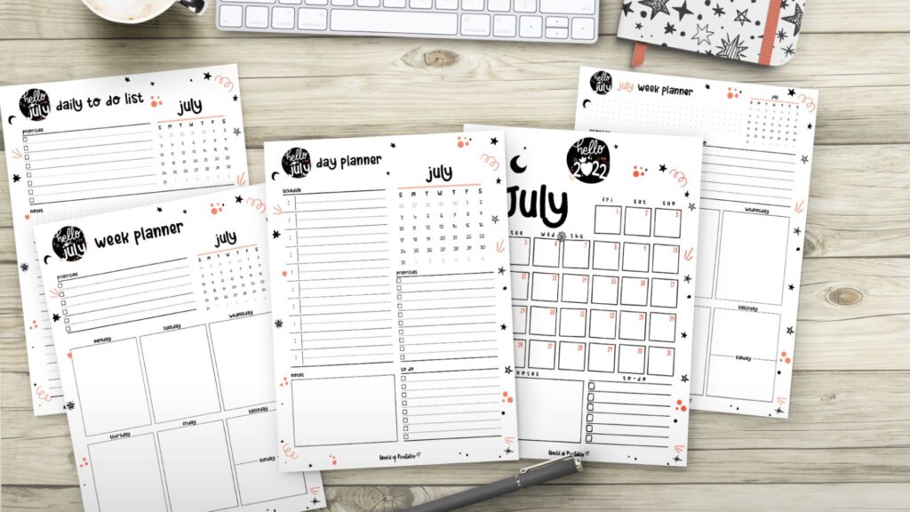 July 2022 Planner