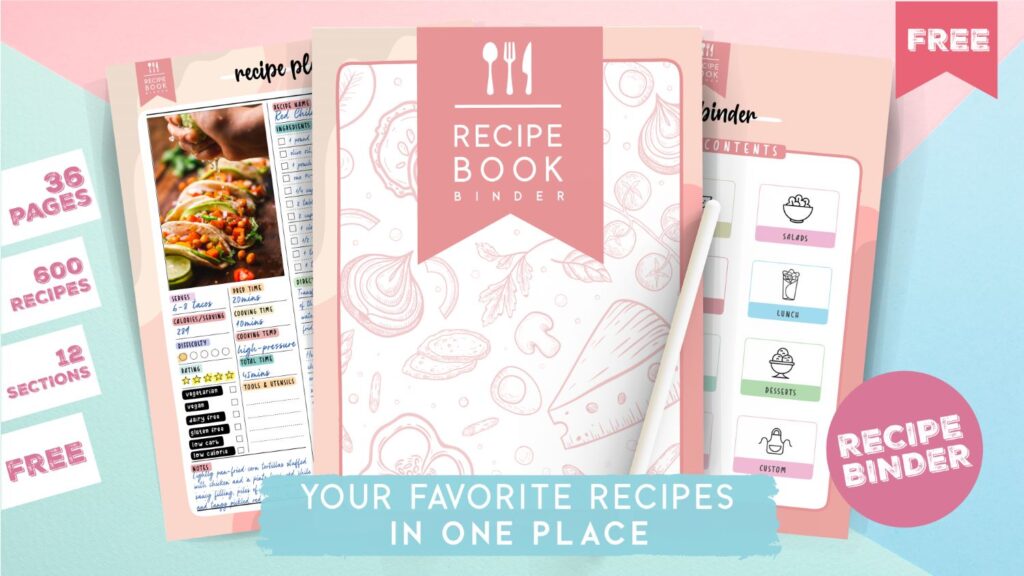 Recipe Book Binder