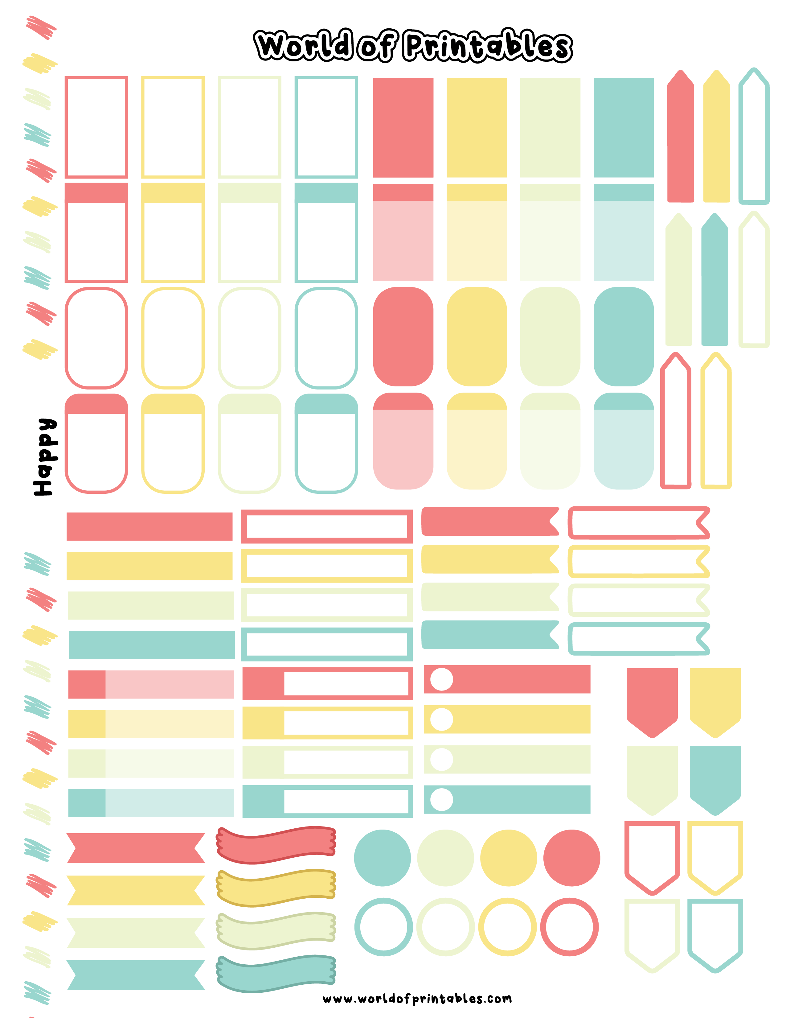 Agenda numérique en français / stickers png GoodNotes -  France