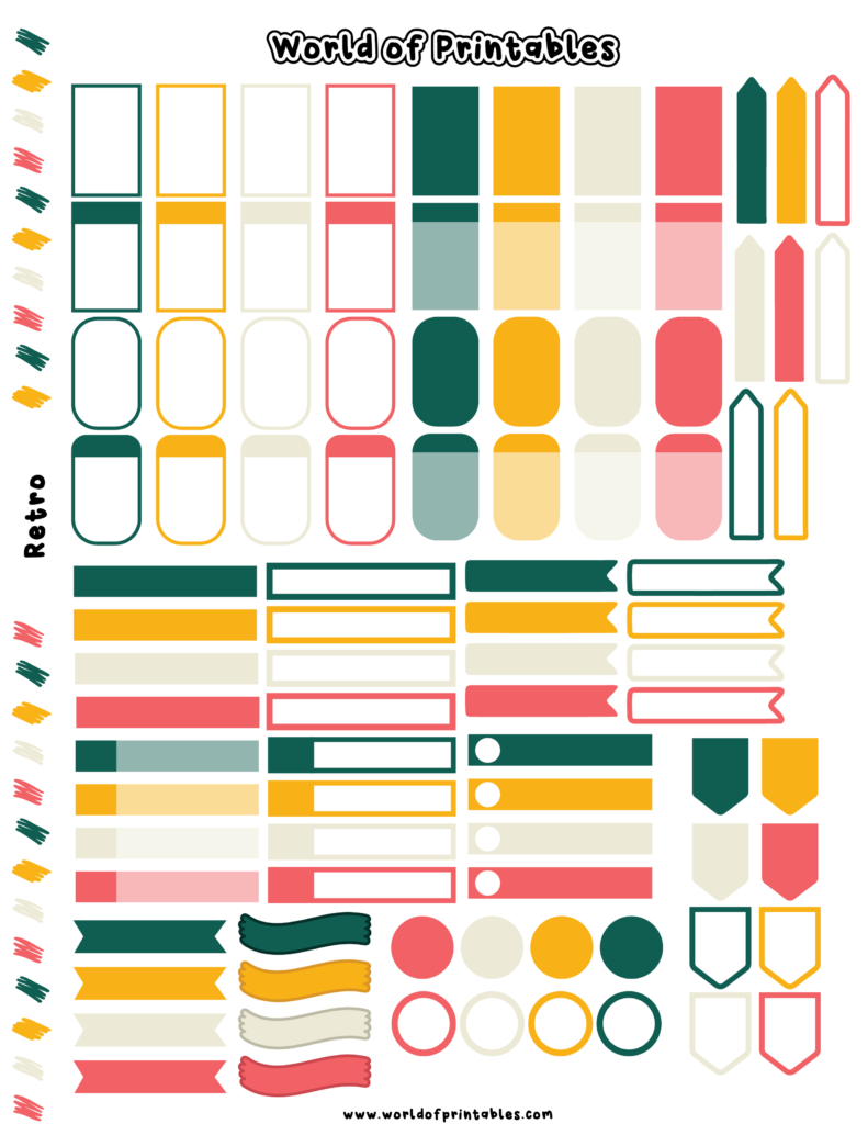 Free Digital Stickers 1,000 Pre Cropped Stickers! World of Printables