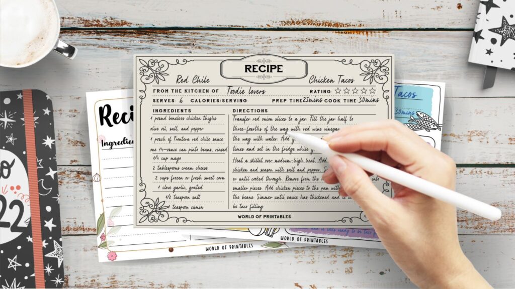 recipe cards online