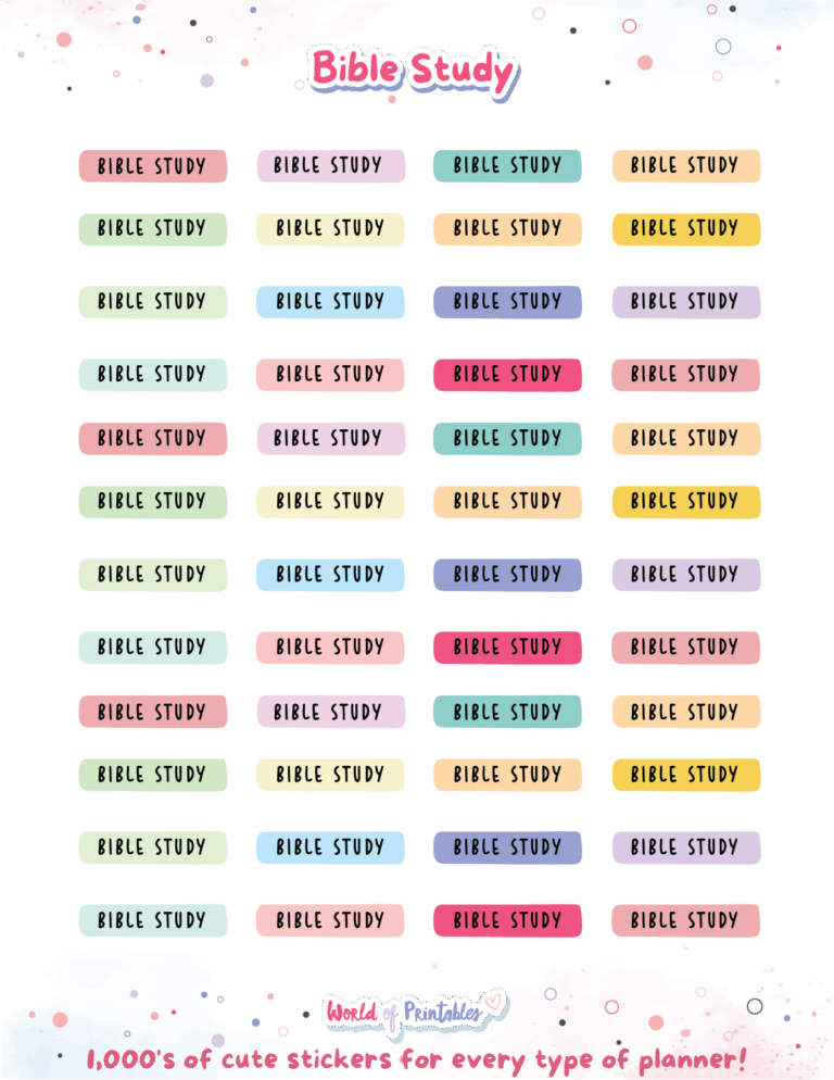 Bible Journaling Stickers | Free Printable &amp; Digital Stickers - World ...