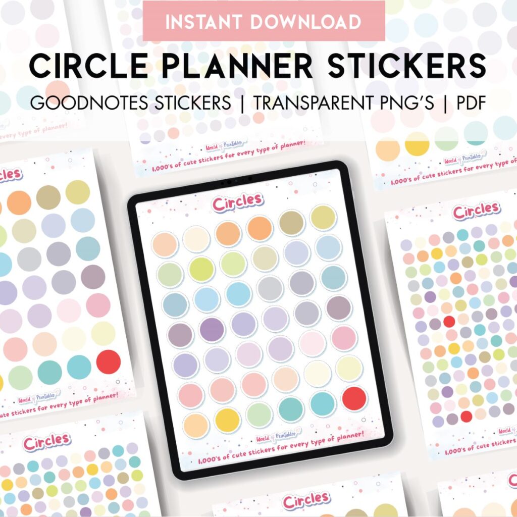 Circle Planner Stickers