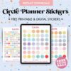 Circle Planner Stickers | Free Printable &amp; Digital Stickers - World of ...