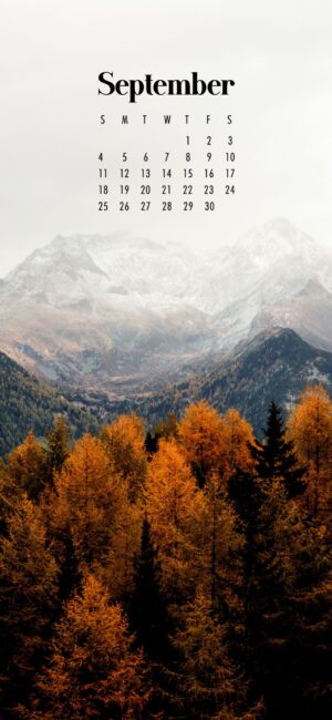 Cute September 2022 Calendar Wallpaper