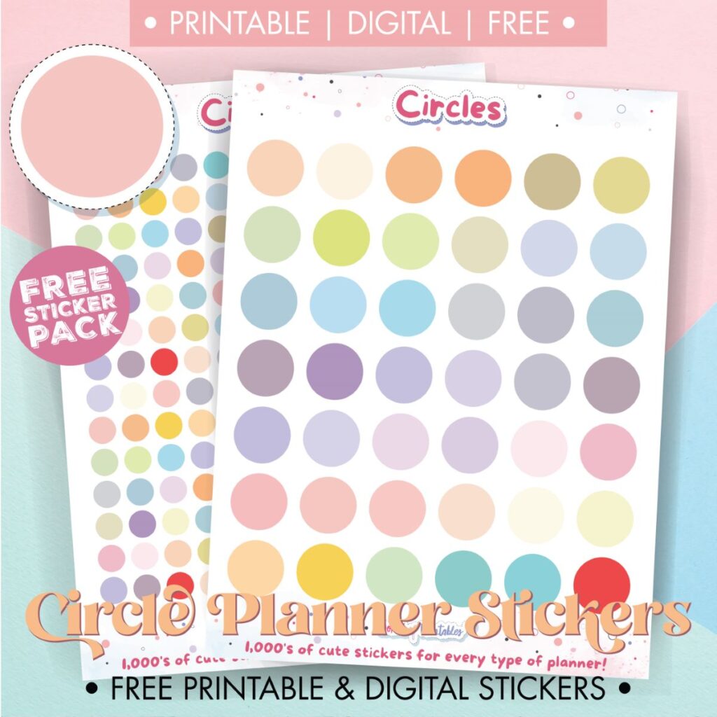 Printable Circle Planner Stickers