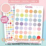 Circle Planner Stickers | Free Printable &amp; Digital Stickers - World of ...