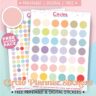 Circle Planner Stickers | Free Printable &amp; Digital Stickers - World of ...