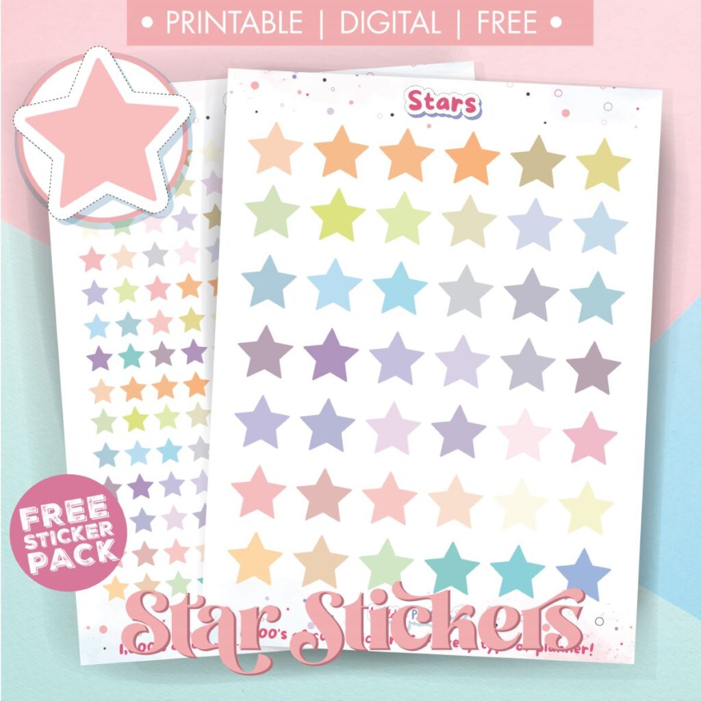 Free Printable Star Stickers World Of Printables