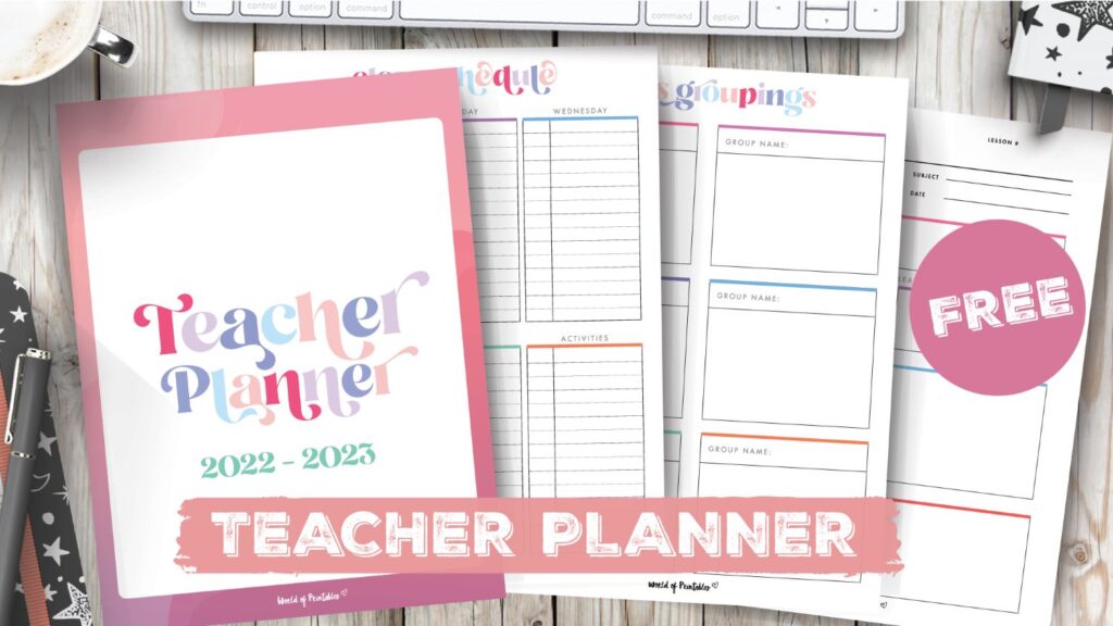 Printable teacher planner