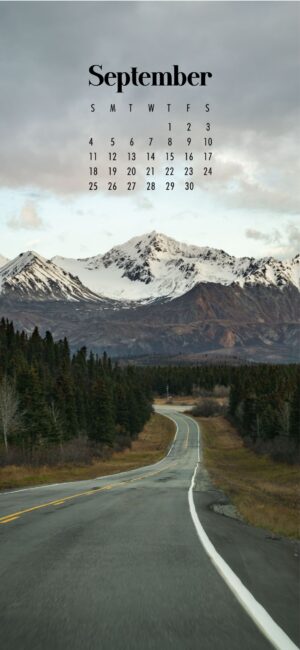 Scenic September 2022 Calendar Wallpaper