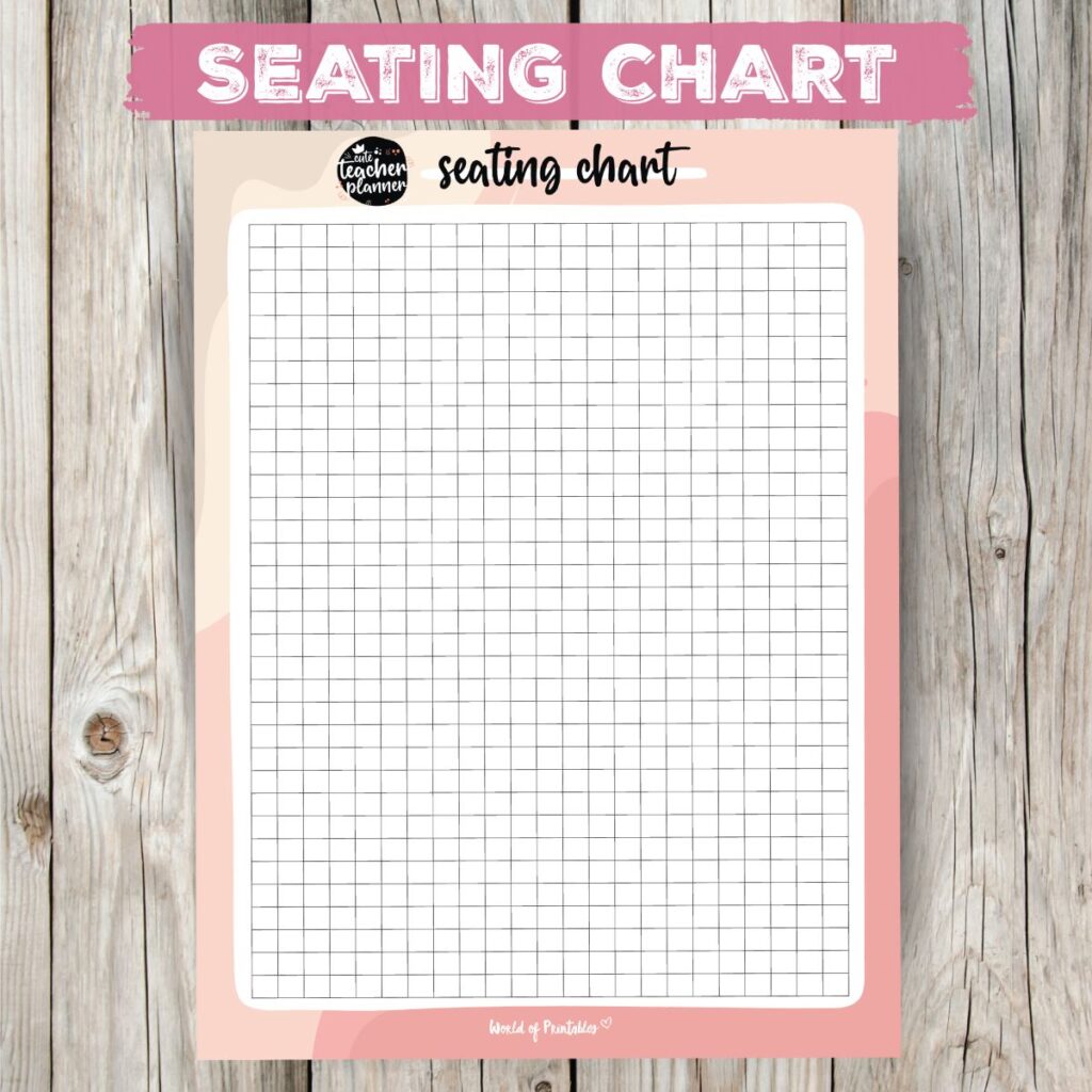 Teacher Planner Seating Chart