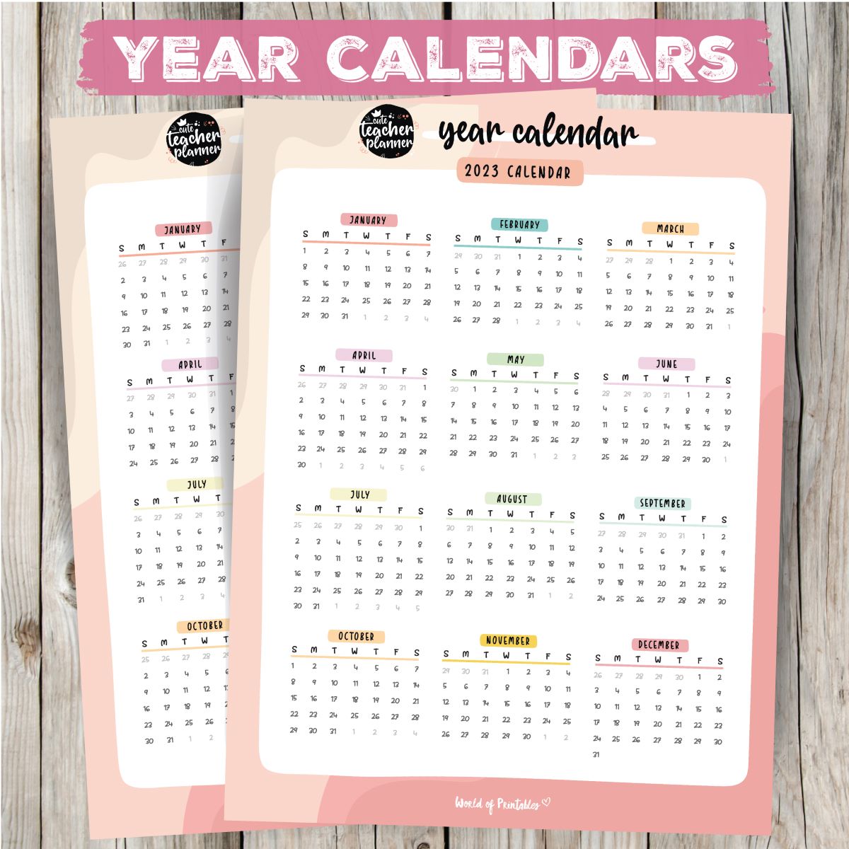 Teacher Planner - 64 Useful Pages For Every Teacher - World of Printables