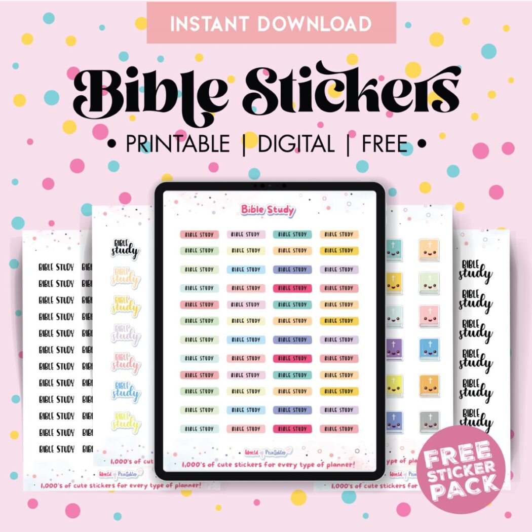 Bible Journaling Stickers Free Printable & Digital Stickers World