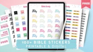 Bible Journaling Stickers | Free Printable &amp; Digital Stickers - World ...