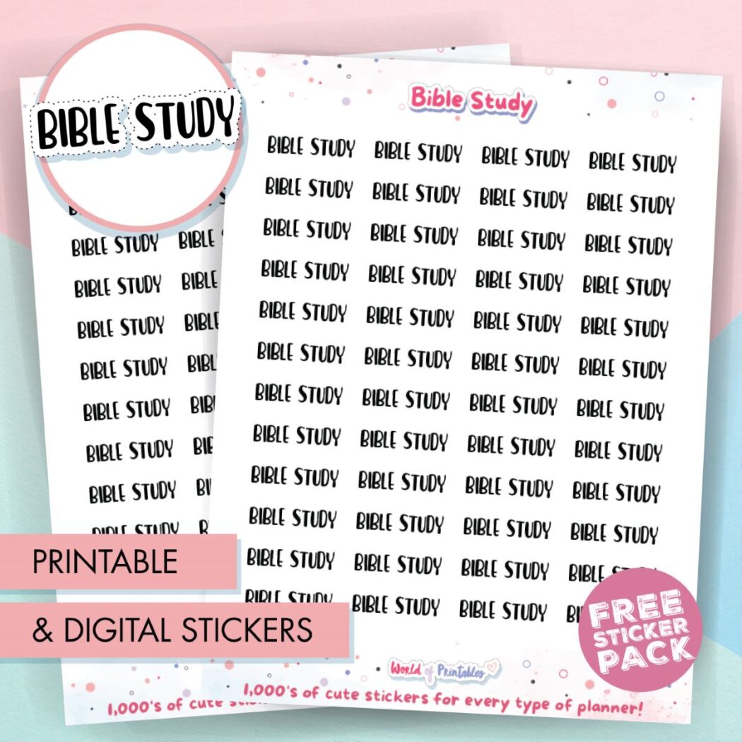 Bible Journaling Stickers Free Printable & Digital Stickers World