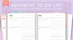 FREE Aesthetic To Do List Template PDF - World of Printables