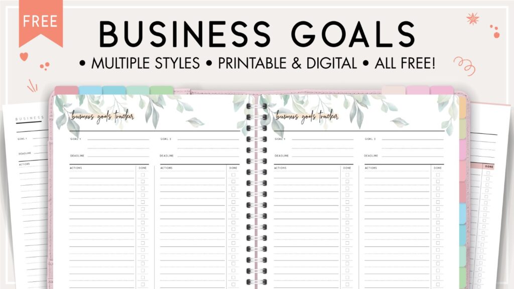 Business goals template