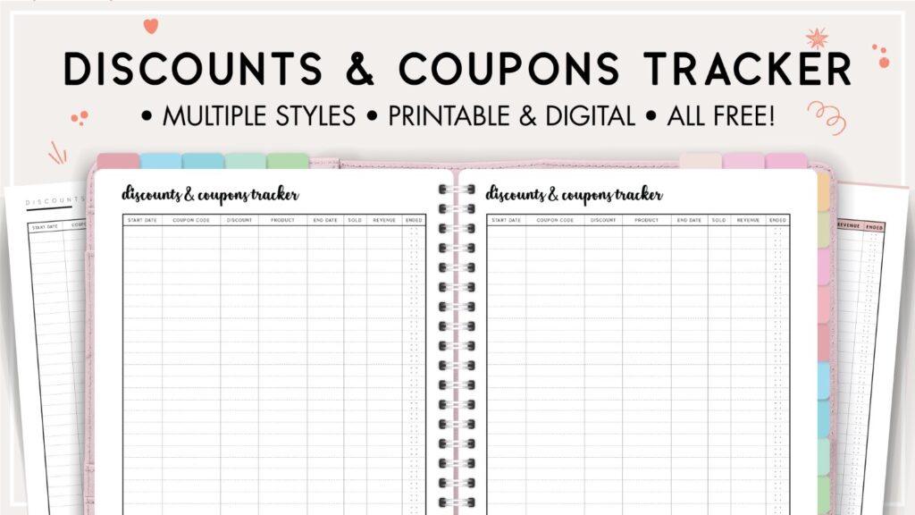Discounts and coupons tracker