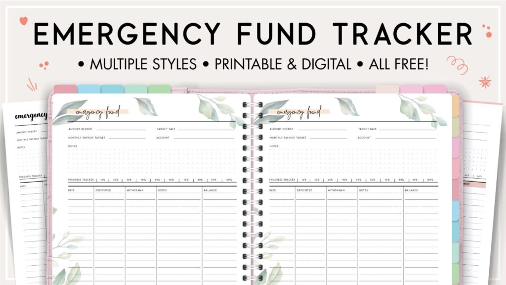 Emergency fund tracker