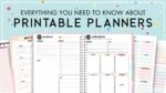Print Your Own Planner - How To Use Printable Planners &amp; Accessories