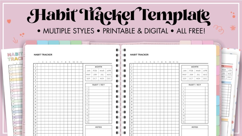 Free habit tracker template