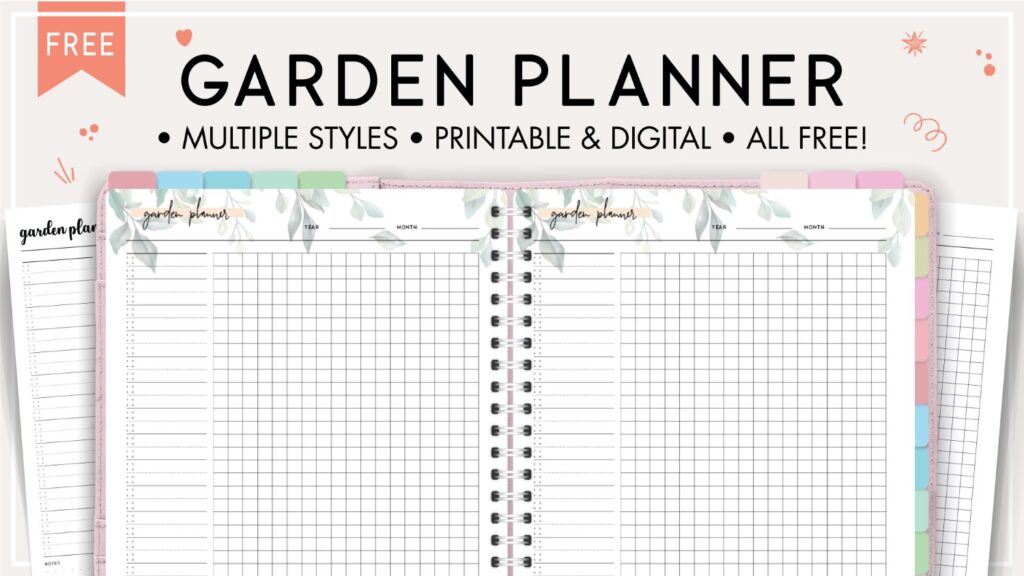 Garden planner template