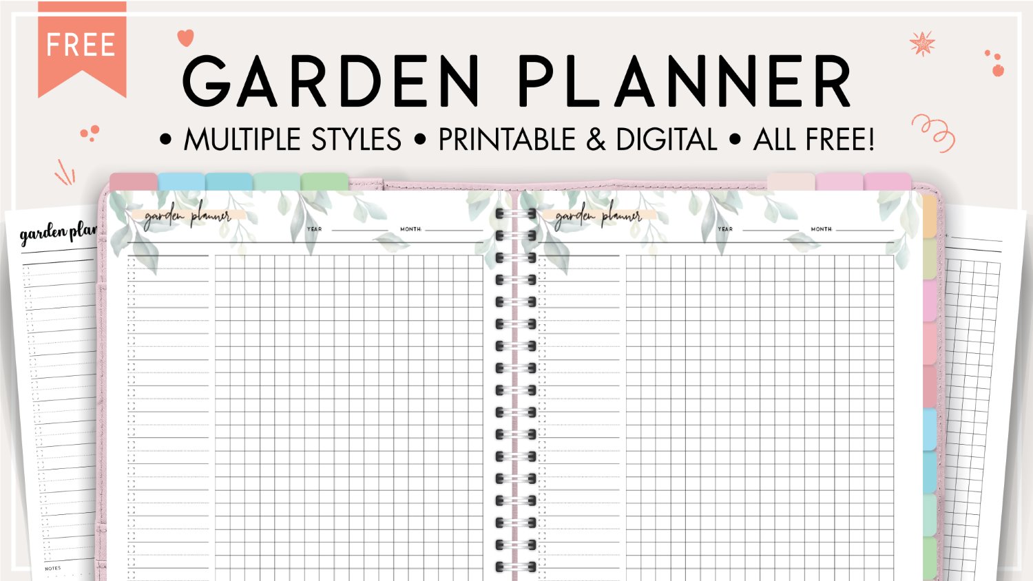 FREE Printable Garden Journal for Kids