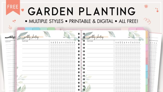 Garden planting planner
