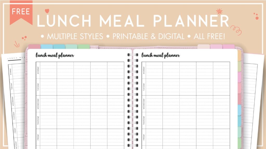 Lunch meal planner
