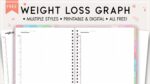Free Printable Weight Loss Graph - World of Printables
