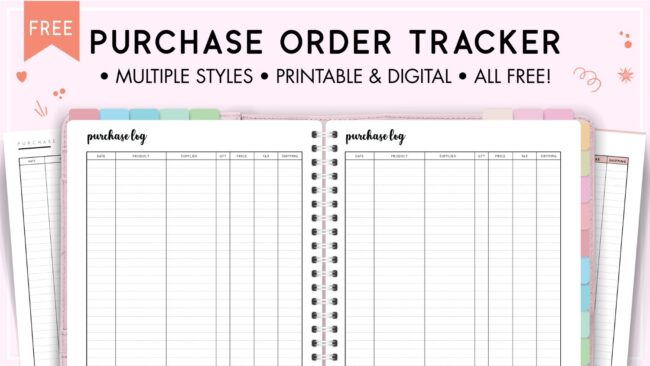 Purchase order tracker