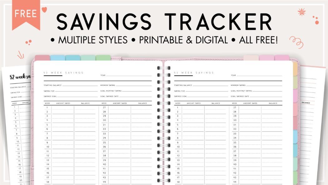 PDF Savings Tracker Printable - World of Printables