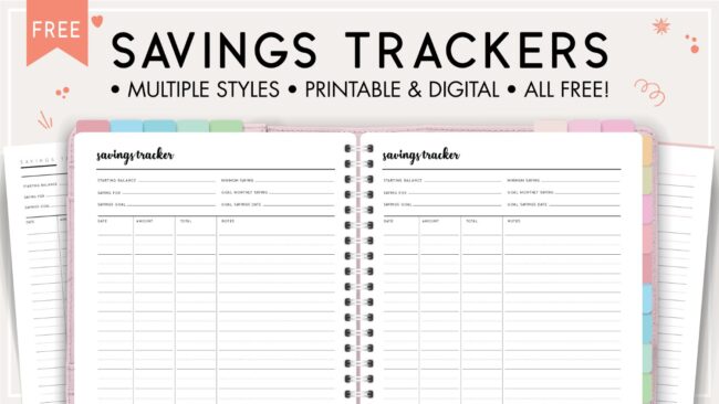 Savings tracker