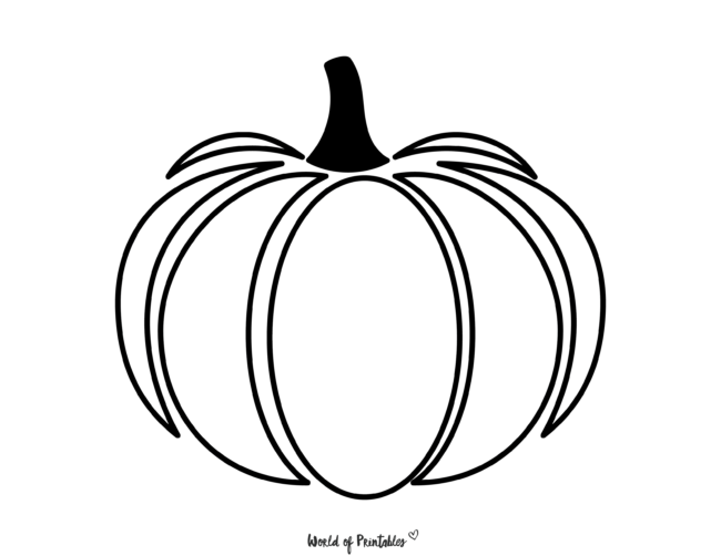 Simple Pumpkin Pictures to Color