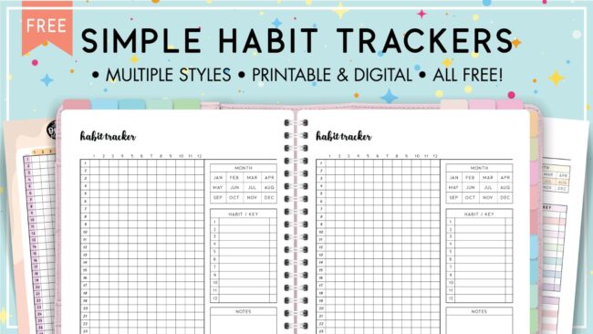 Simple habit trackers