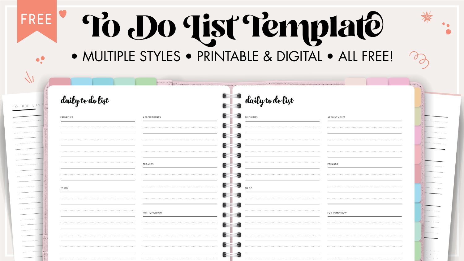 FREE To Do Printable - The Best Printable To Do List Template You'll Find