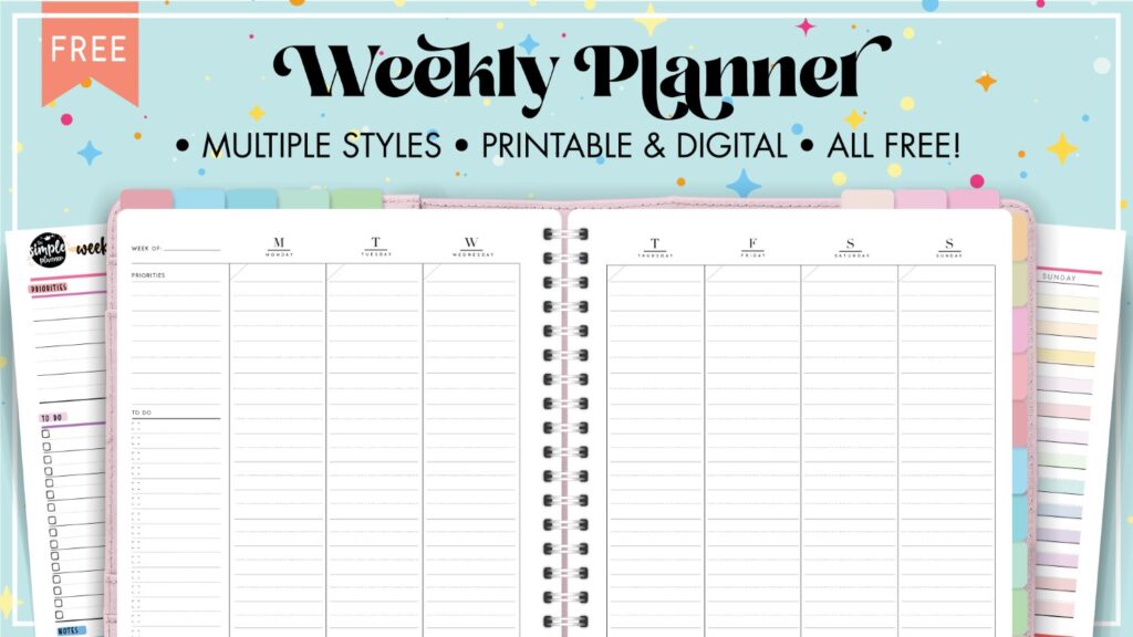 Weekly hourly schedule template