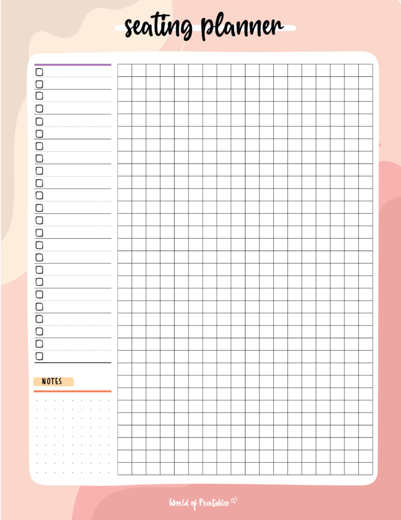 classroom seating plan template
