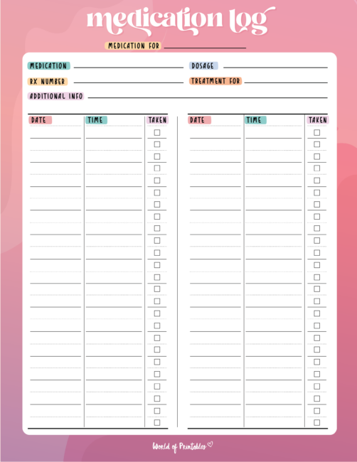 daily medication tracker