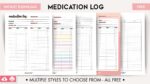 Medication Log - 8 of the Best Templates - World of Printables
