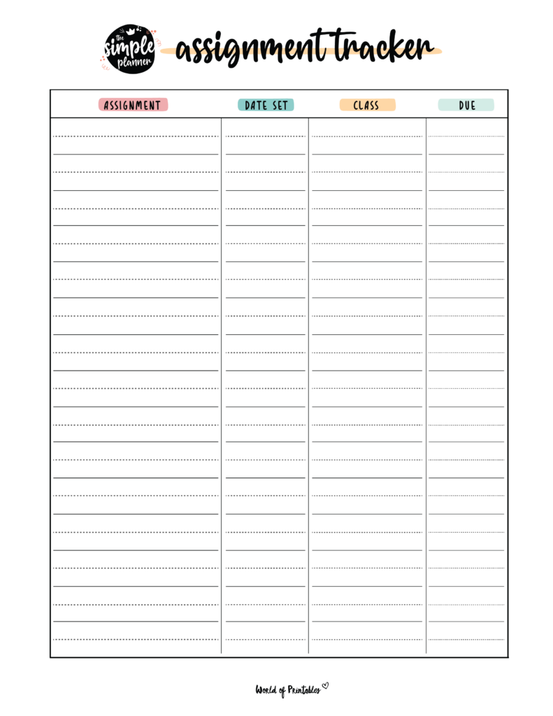 Assignment Tracker