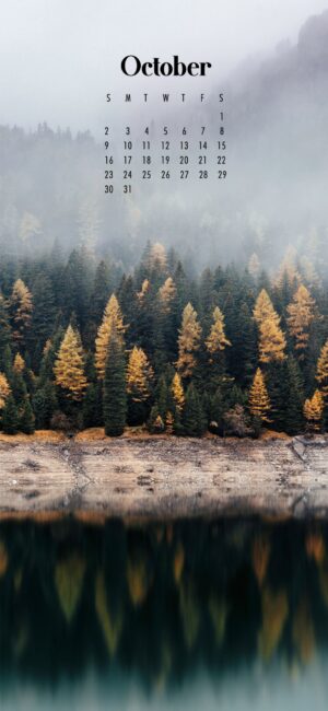 Beautiful October 2022 Calendar Wallpaper