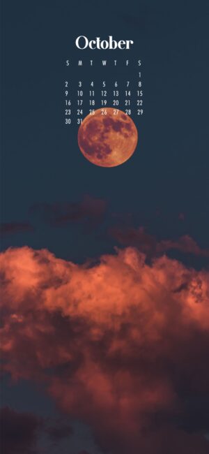Moon October Wallpaper iPhone
