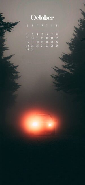 October 2022 Calendar Wallpaper Aesthetic
