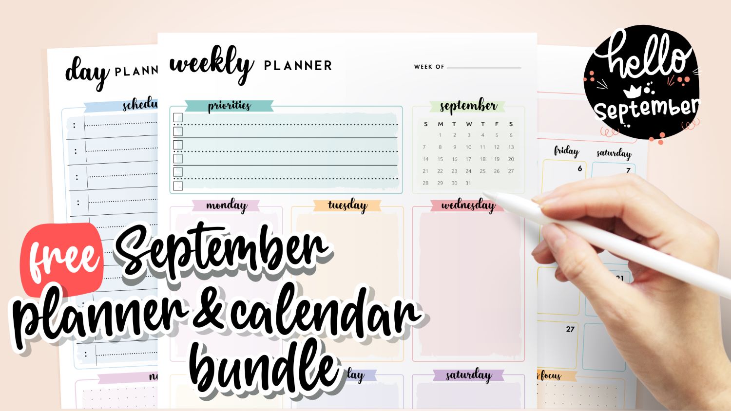 Free Printable September 2025 Planners - World of Printables